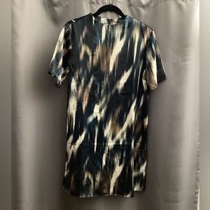 H&M shift midi short sleeve dress size small